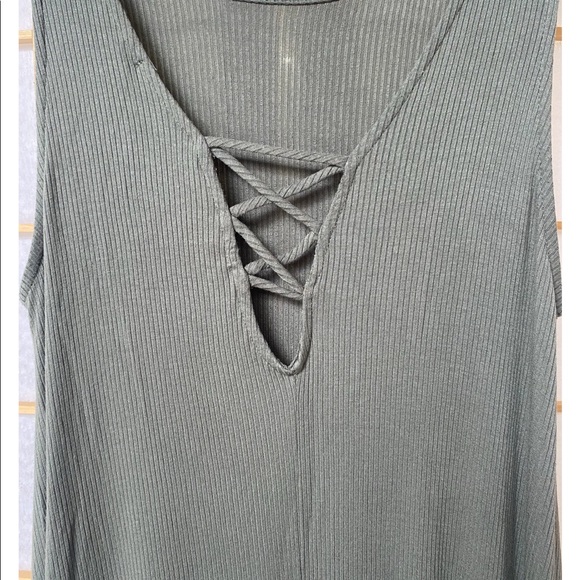 Olive Trapeze Dress - Picture 3 of 3